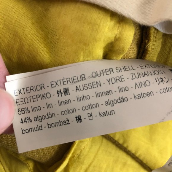 Massimo Dutti Runway Yellow High Rise Crop Pants - Picture 7 of 16